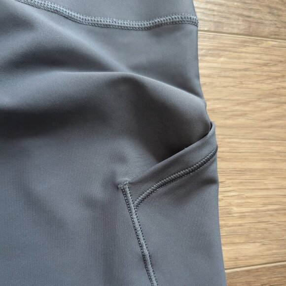 Athleta | Interval Stash High Rise 7" Short In Granite Blue - Picture 9 of 12